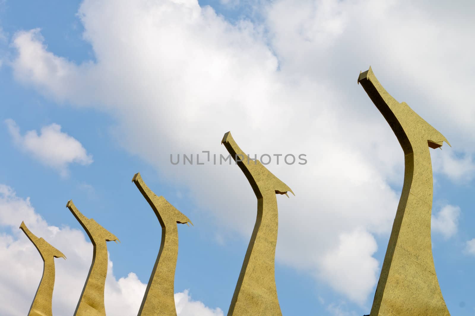 Traditional Thai style swan sculpture