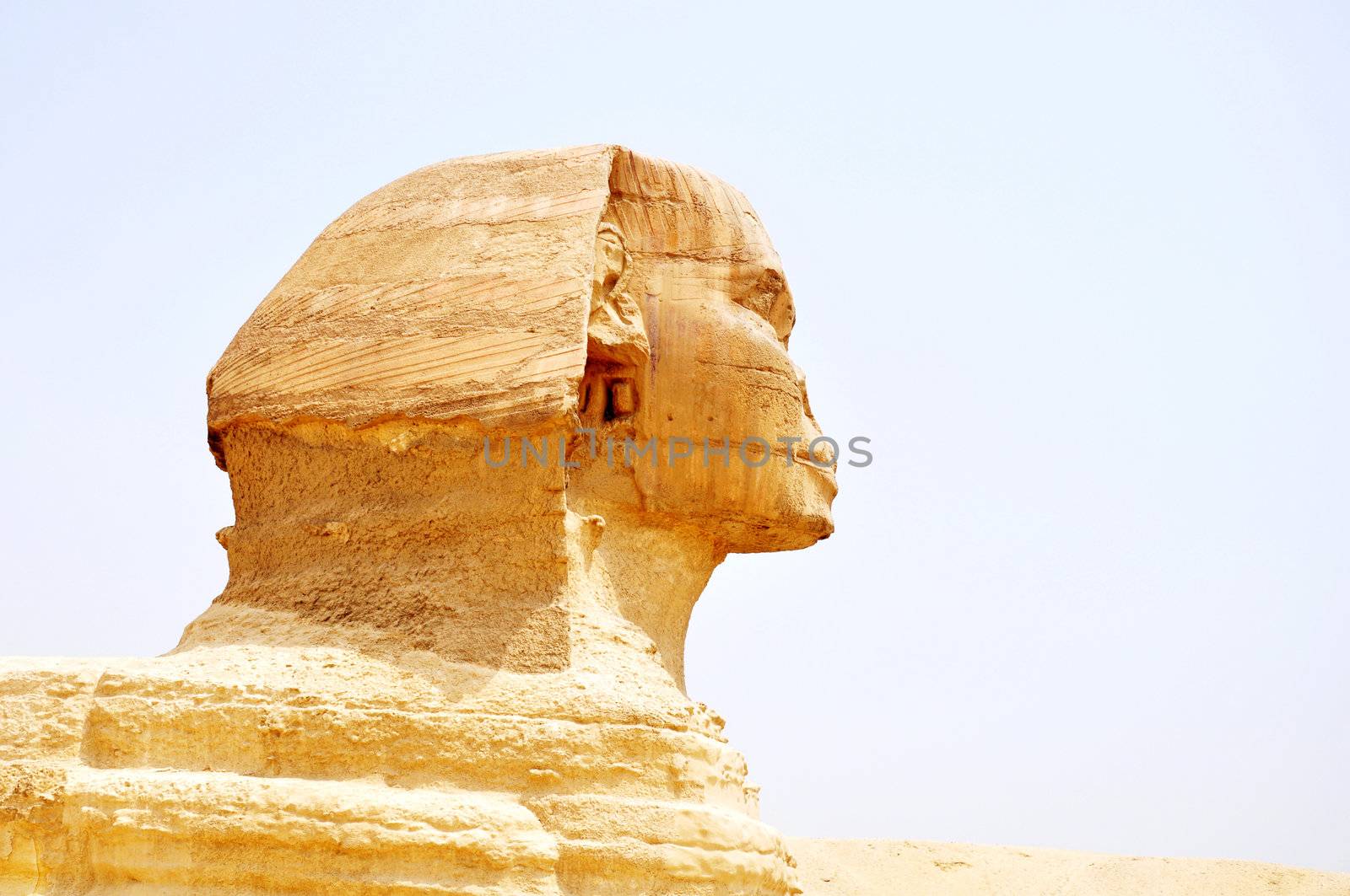 Famous site of Sphinx in Cairo,Egypt