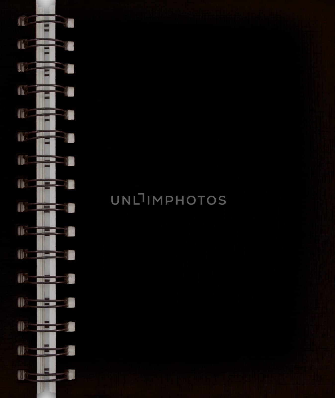 black notebook as background