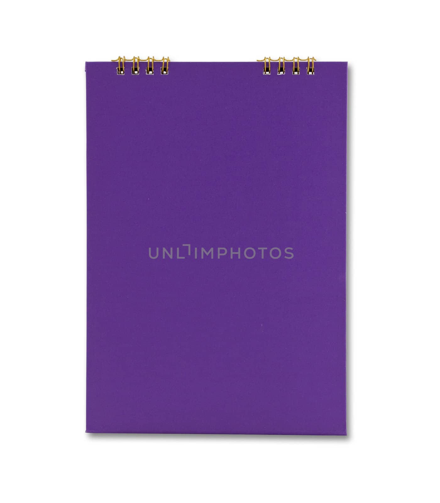 Purple notebook isolated