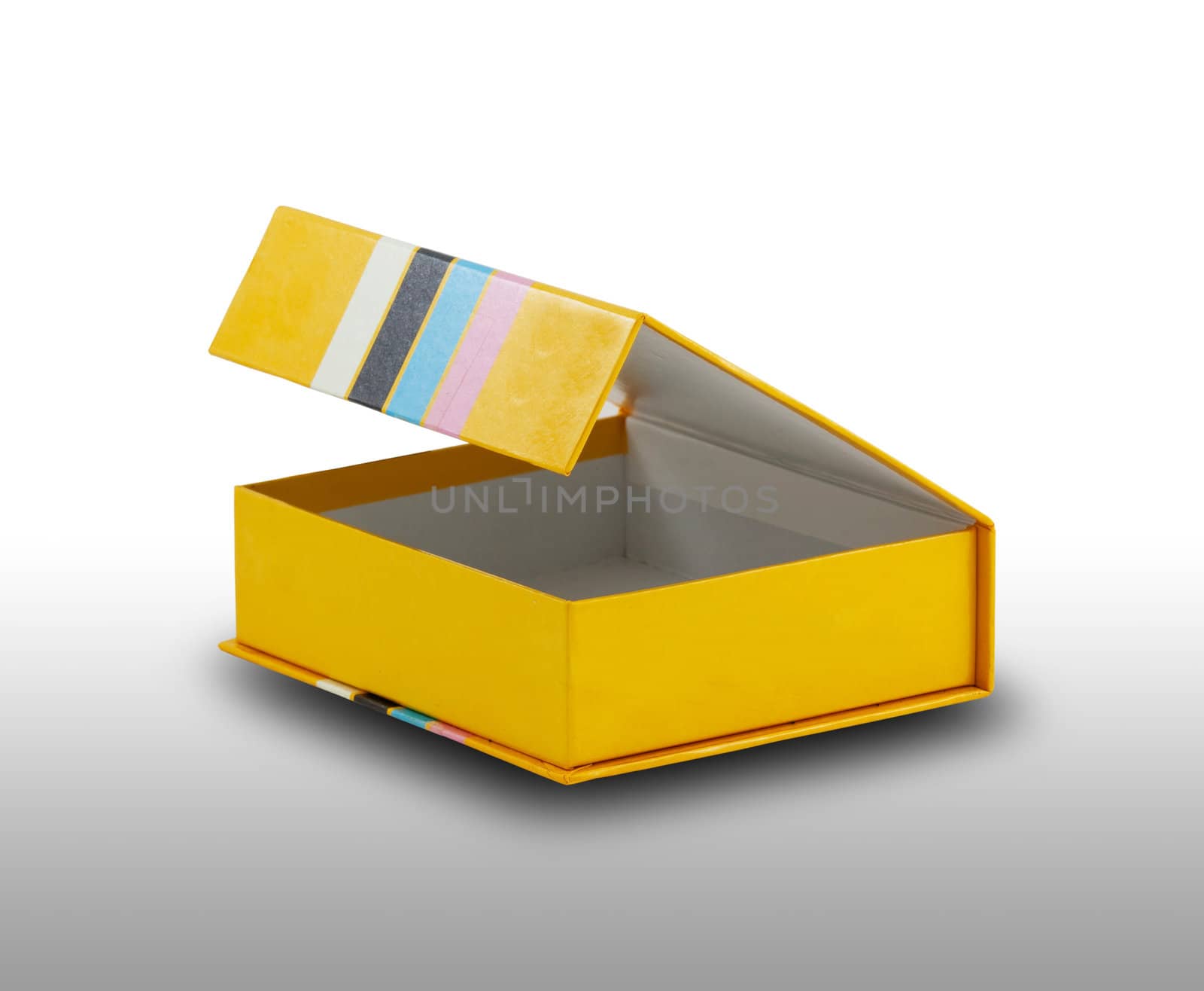 open box on white background