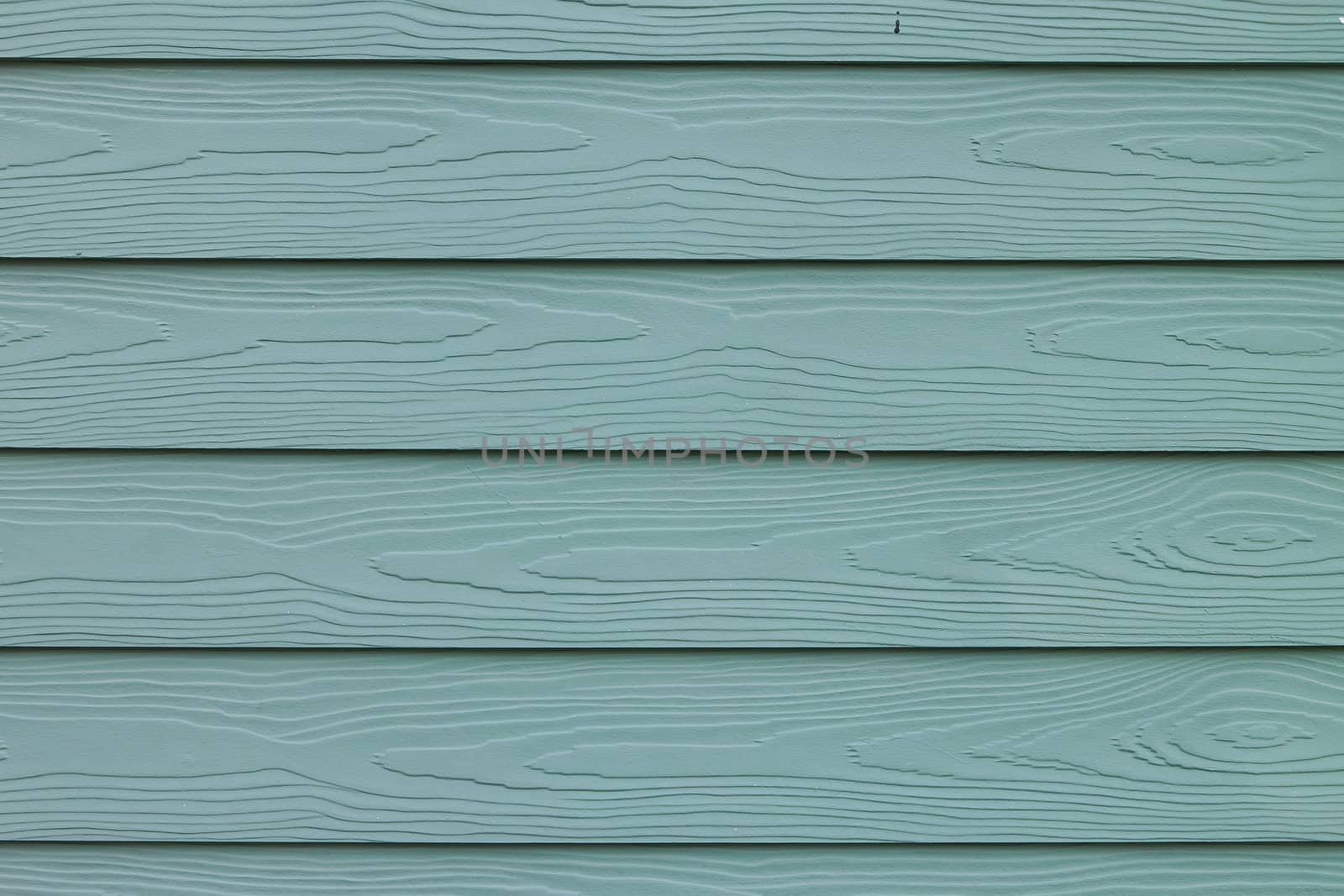 An green painted wall of the house