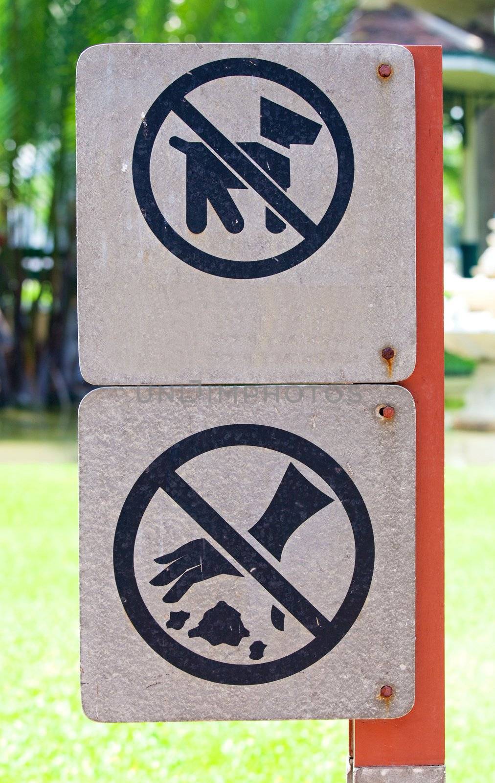Sign in park