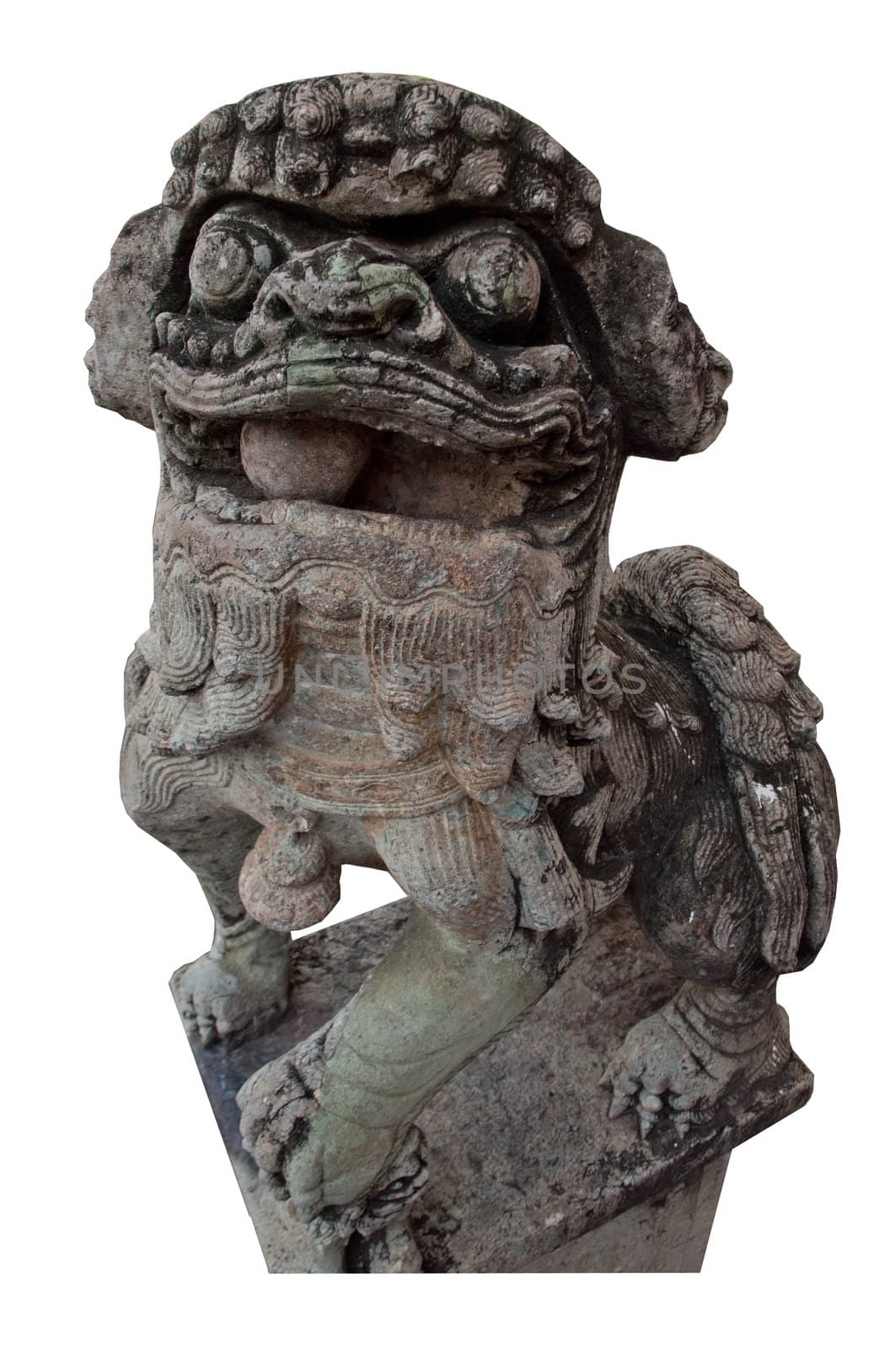Lion statue in Thai temple