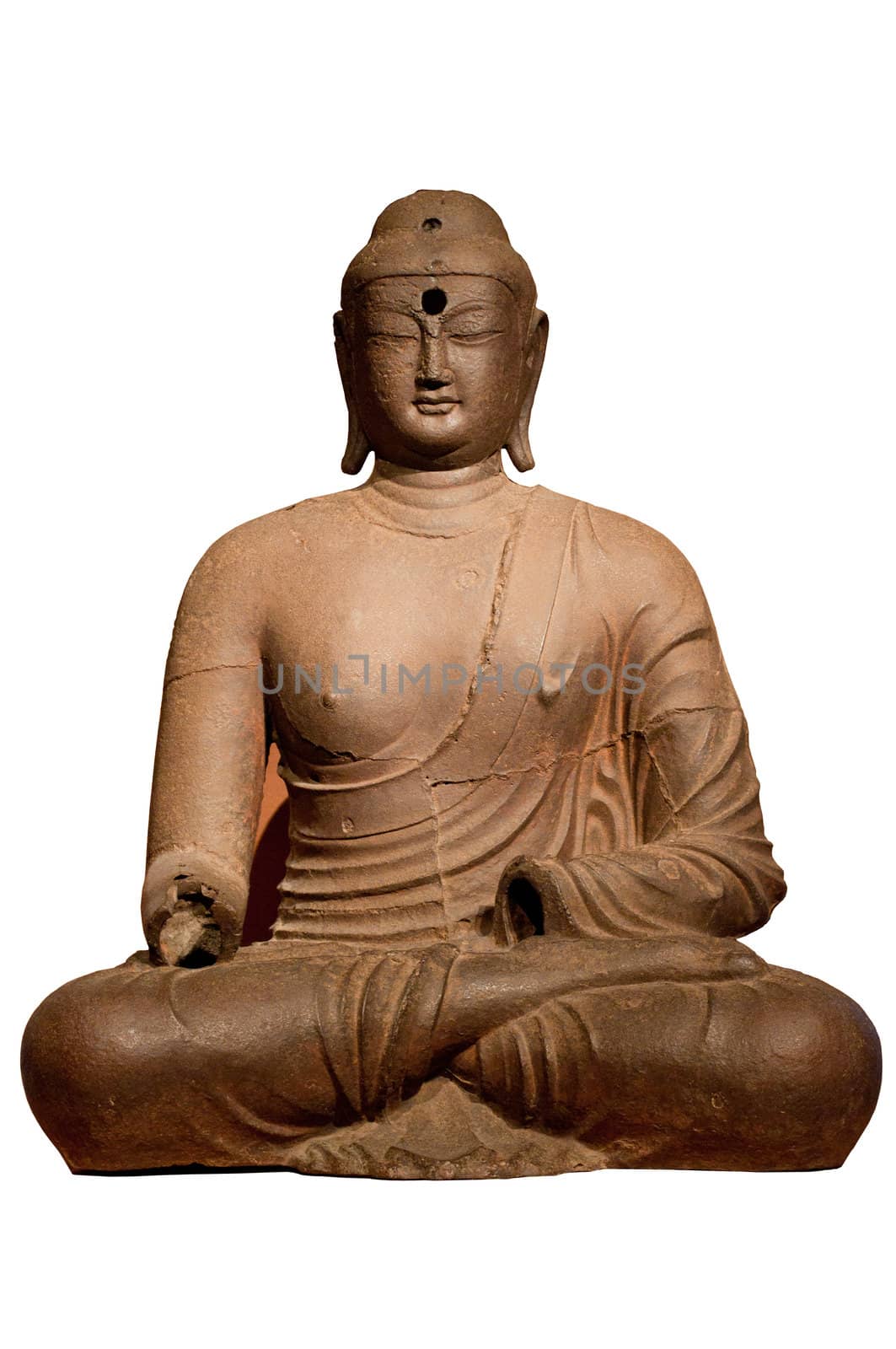 Buddha statue with isolated background