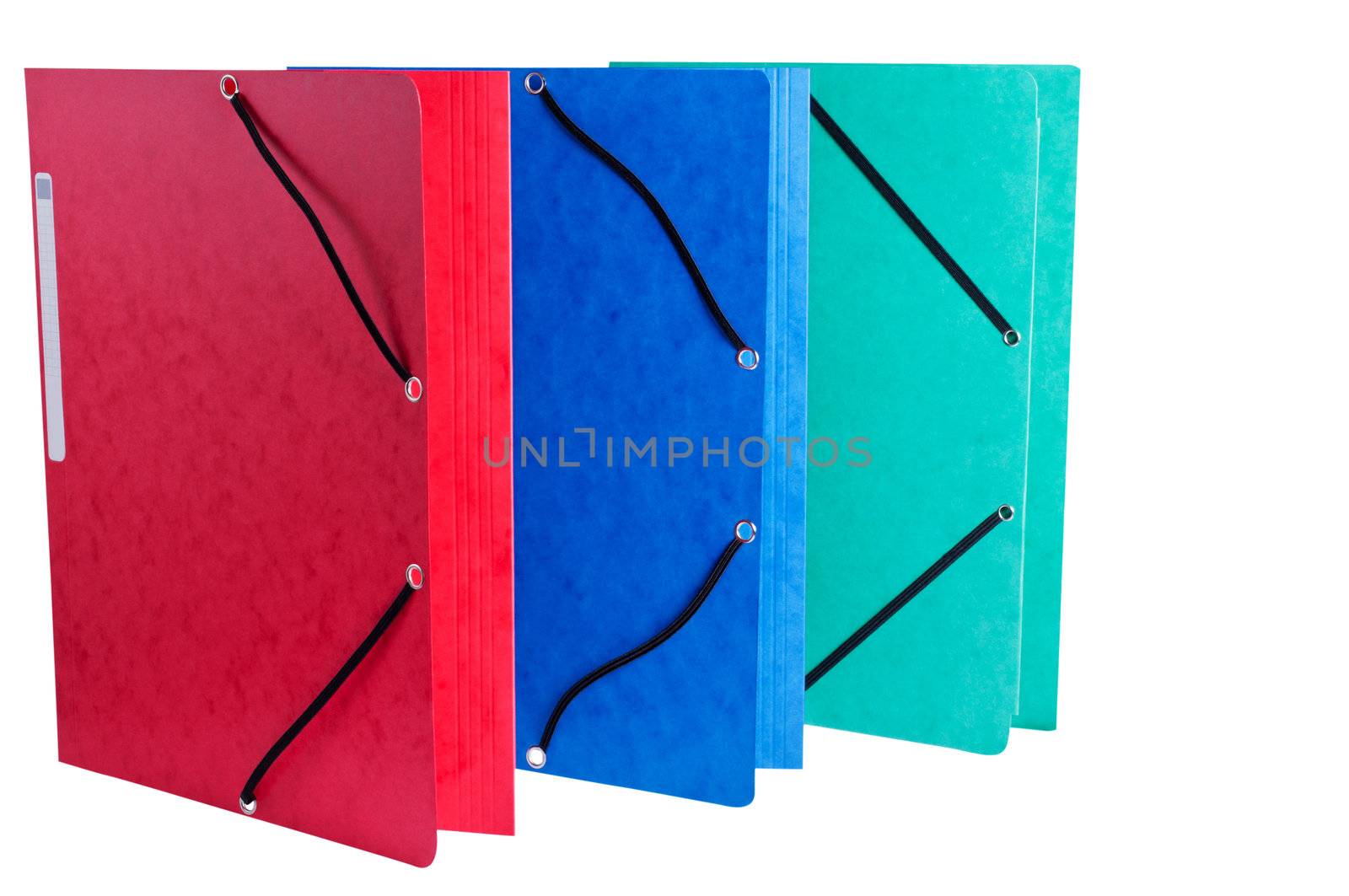 Document Folders on White Background