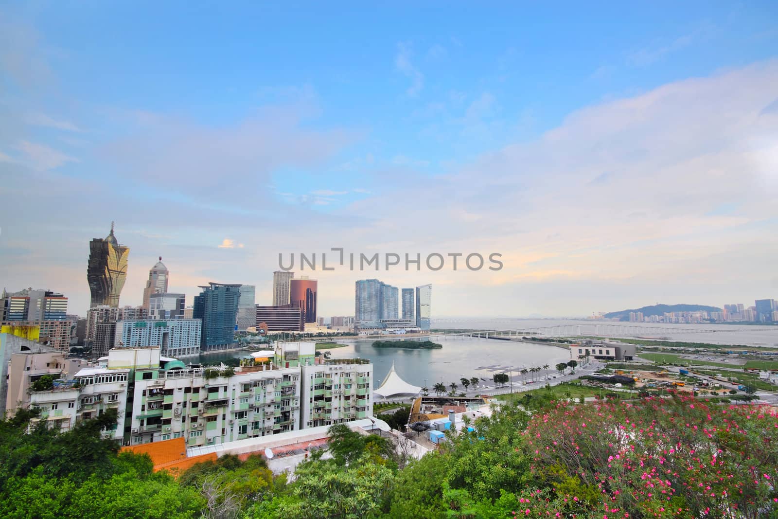 Macau Tower Convention and Sai Van bridge 