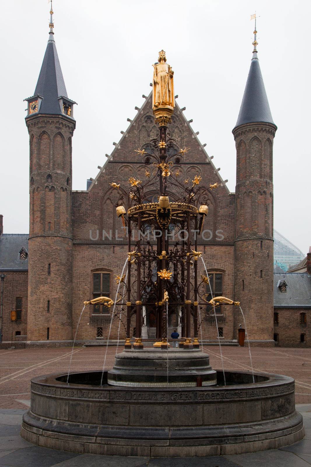 Binnenhof Palace - Dutch Parlament in the Hague (Den Haag). Netherlands (Holland)