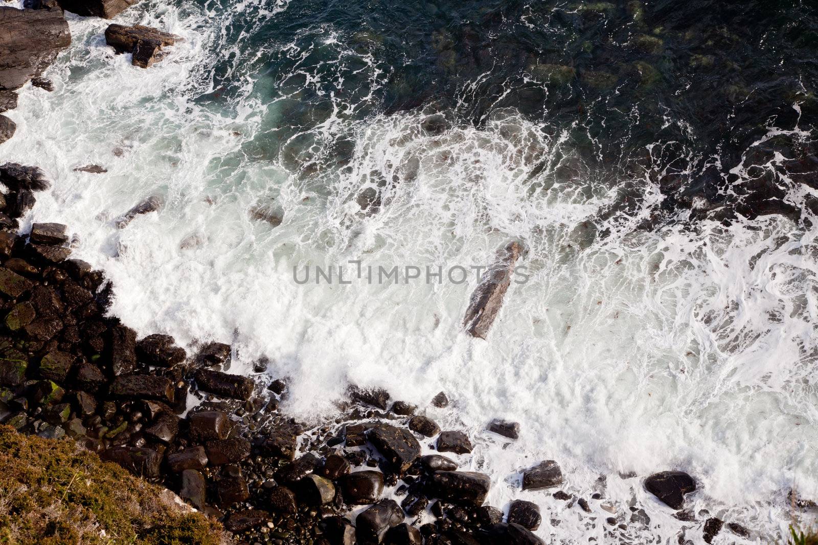 Ocean Wave with Coastal at Kilt Rock Highlands Scotland