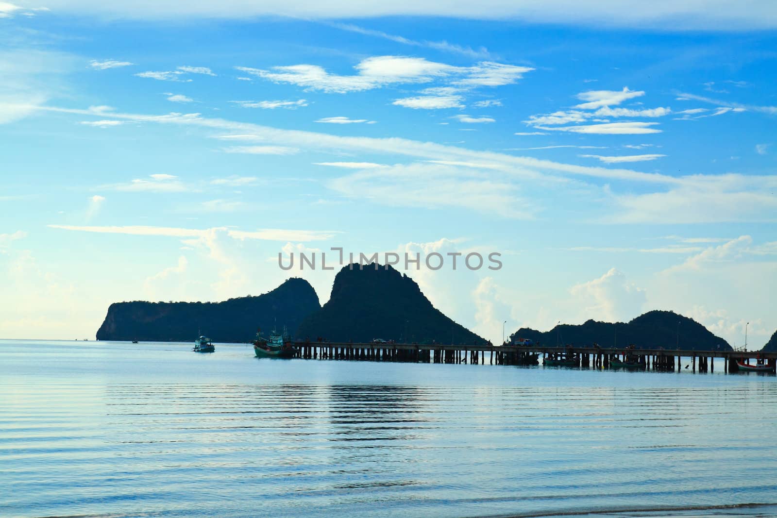 port and pier in thailand by nuchylee