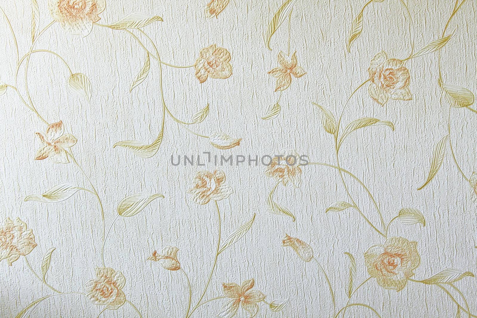 Flower wallpaper textile