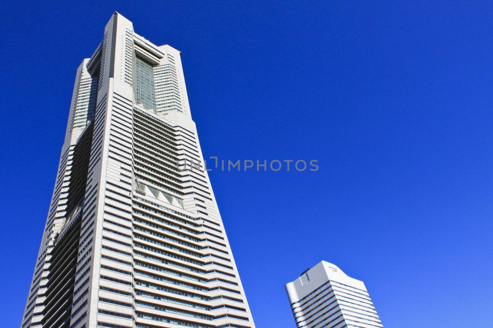 skyscrapers in yokohama , japan