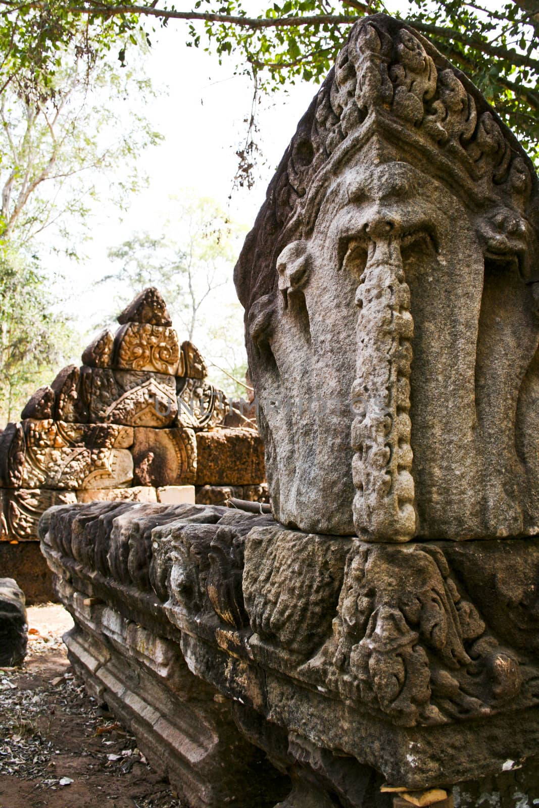 Restore Sadokkoktom Stone Castle, thailand by nuchylee