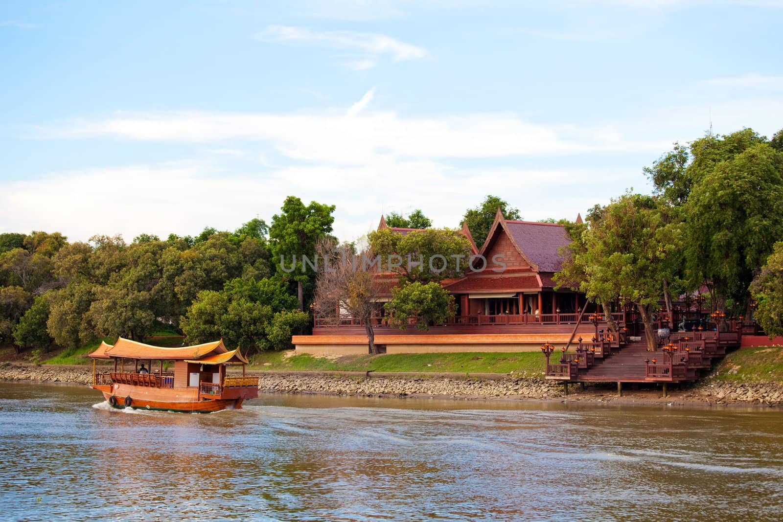 Thai house river side