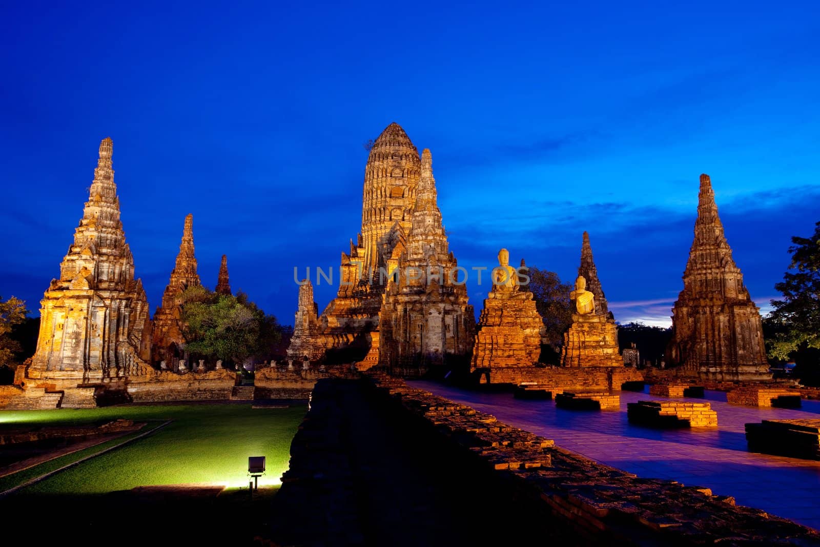 Wat Chaiwattanaram, the historical temple in Ayutthaya, Thailand