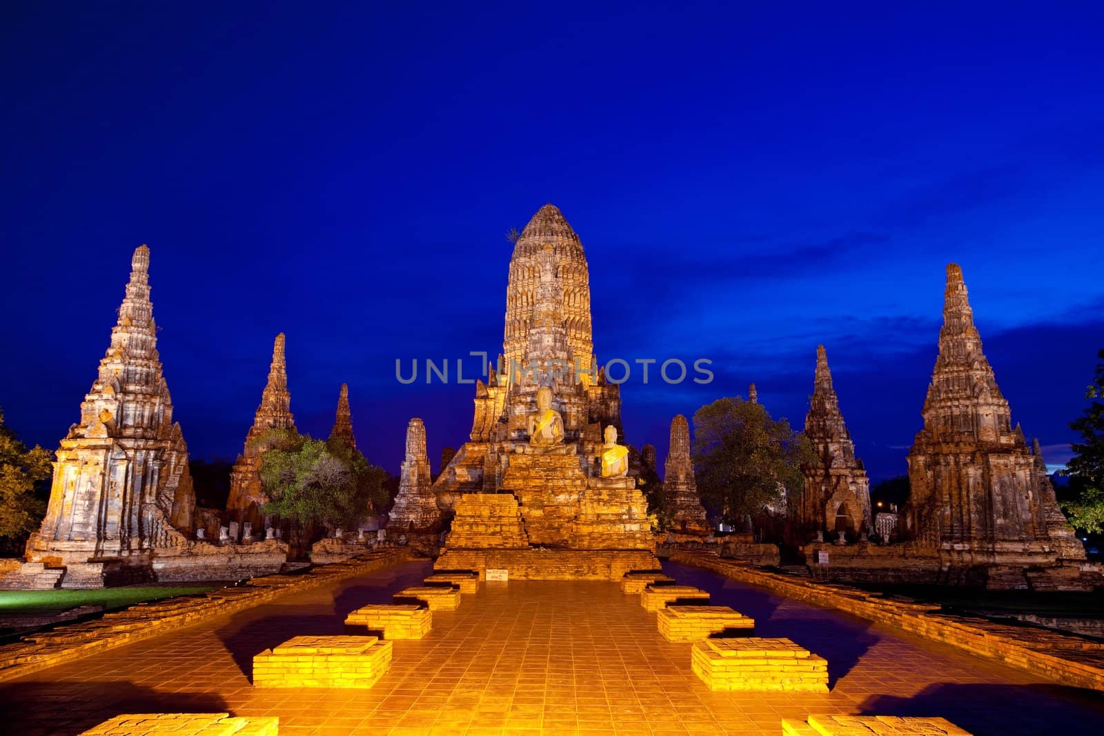 Wat Chaiwattanaram, the historical temple in Ayutthaya, Thailand
