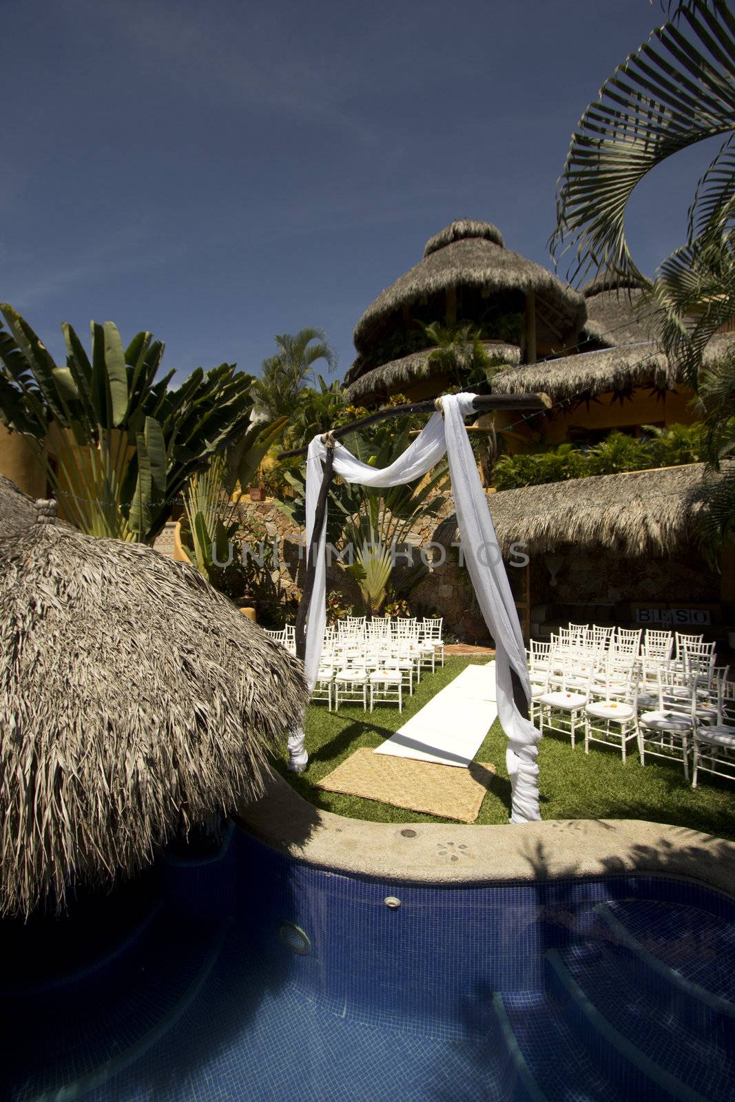 Tropical wedding in a Mexican villa next to the beach by jeremywhat