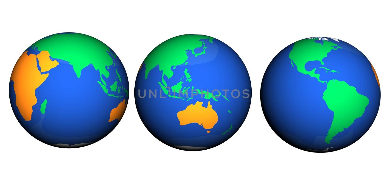 earth 3d abstract business icon