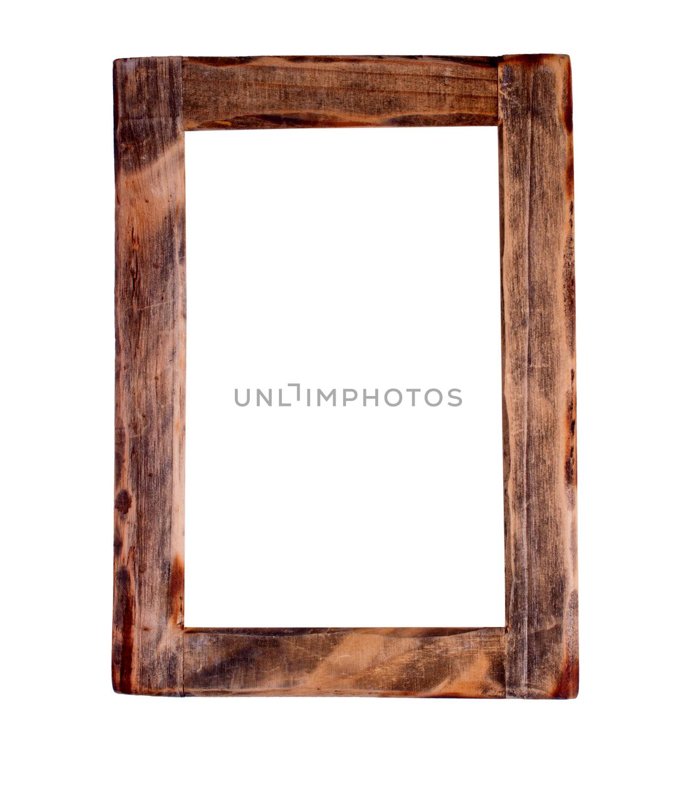 Wooden frame  clipping path by Nanisimova