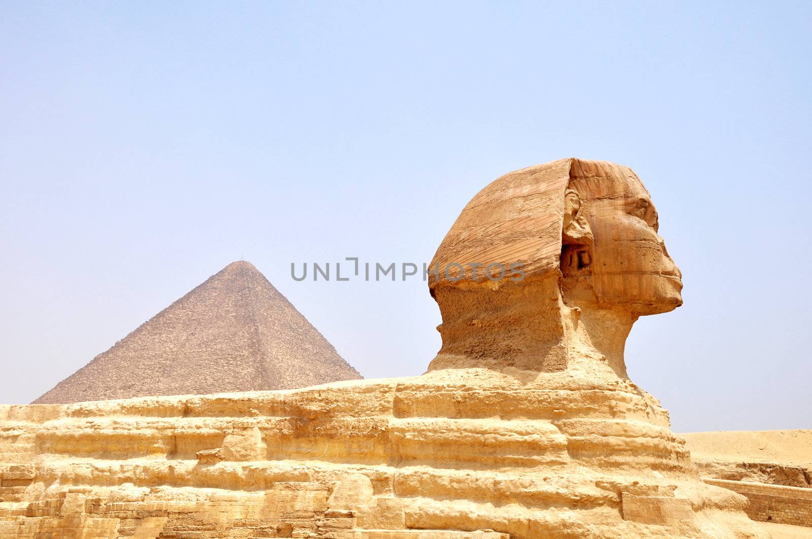 Famous site of Sphinx in Cairo,Egypt