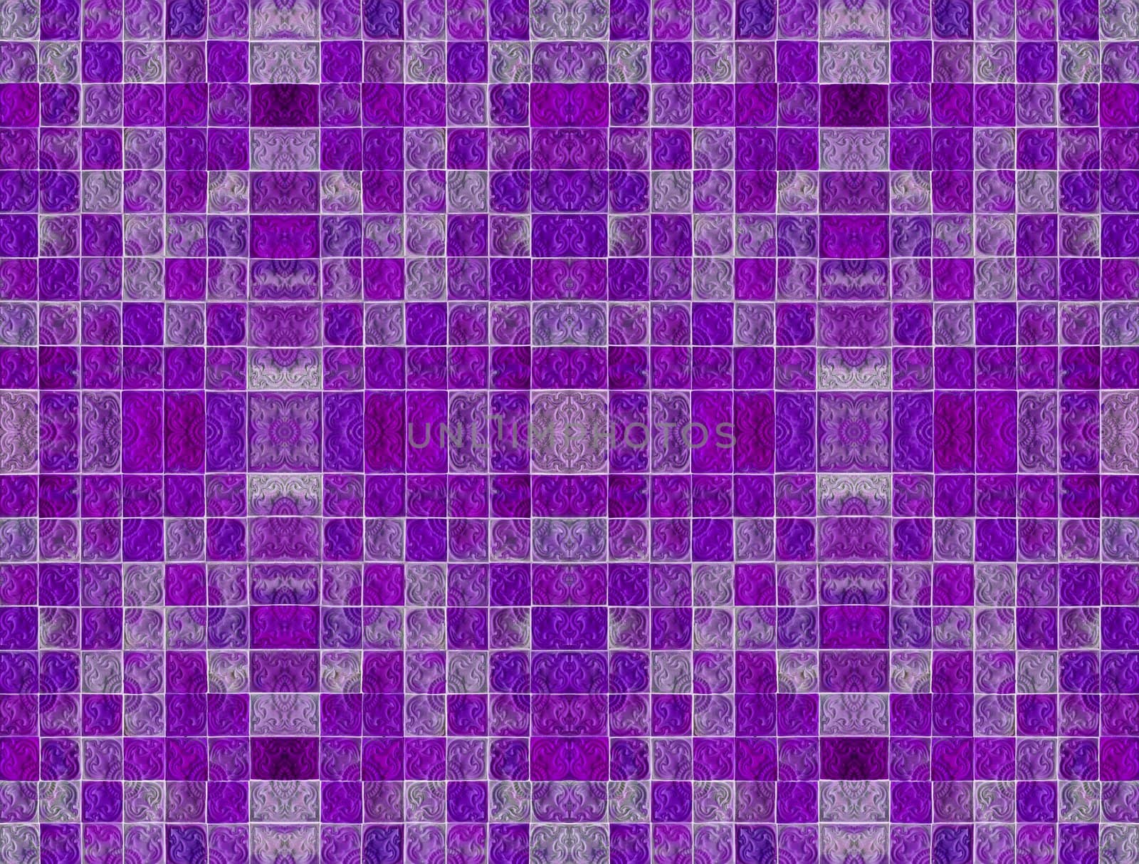 The vintage ceramic tiles wall decoration, retro background