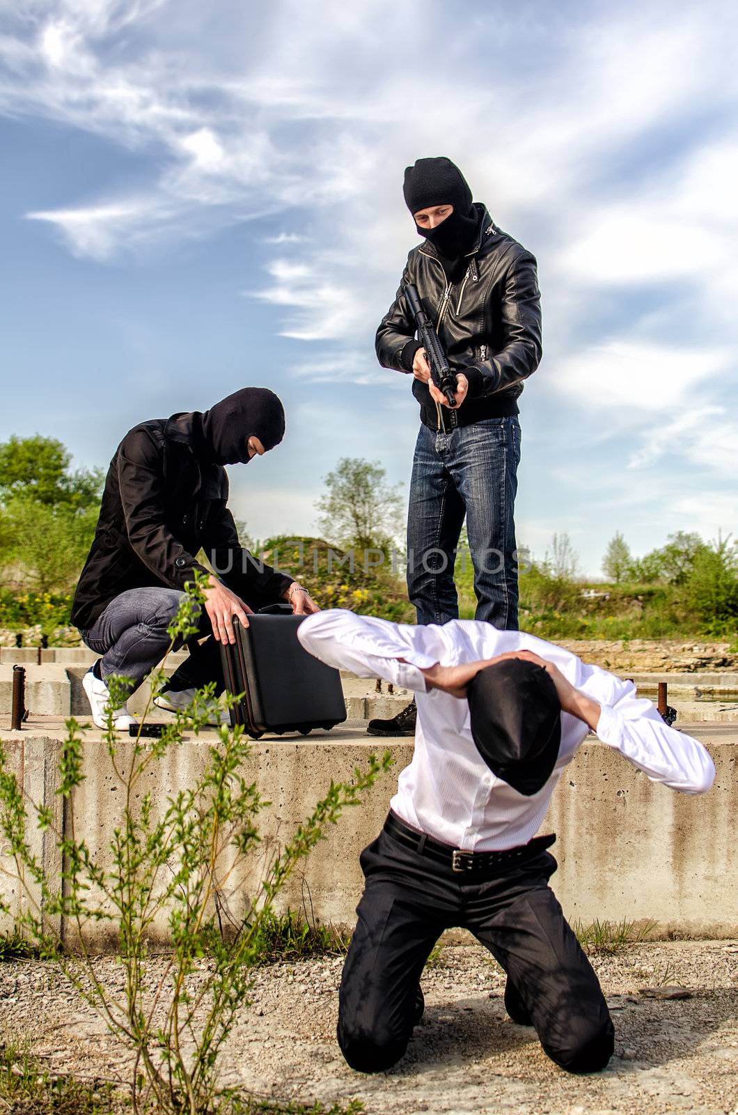 Two masked gunman trying to kill businessman by dmitrimaruta