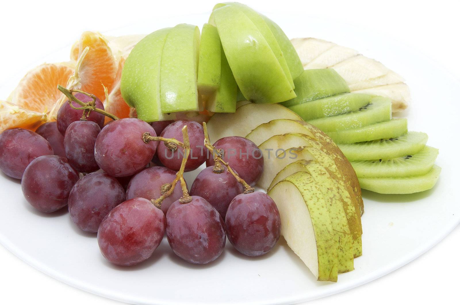 sliced juicy ripe fruit in a restaurant