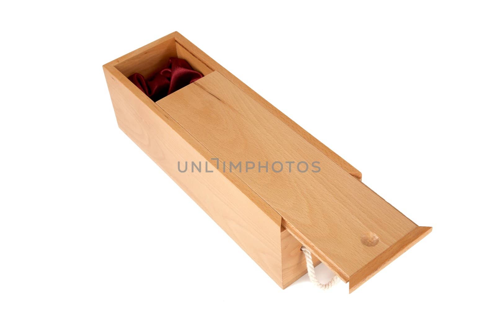 The varnished decorative casket isolated on a white background