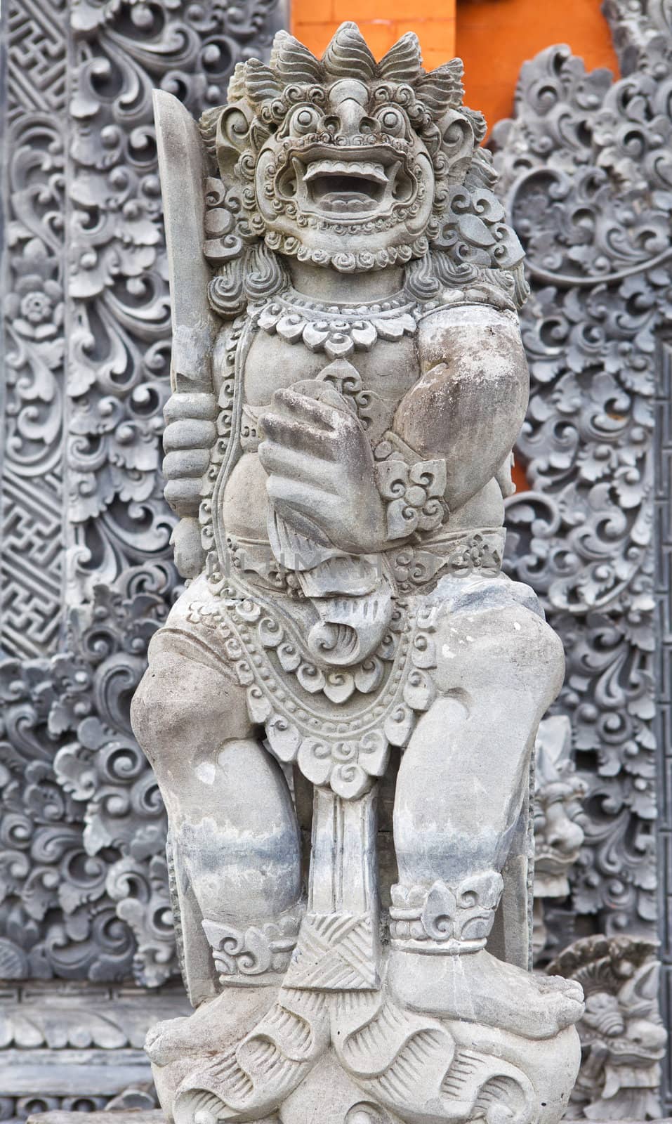 Detail of Sculpture stone in Bali, Indonesia
