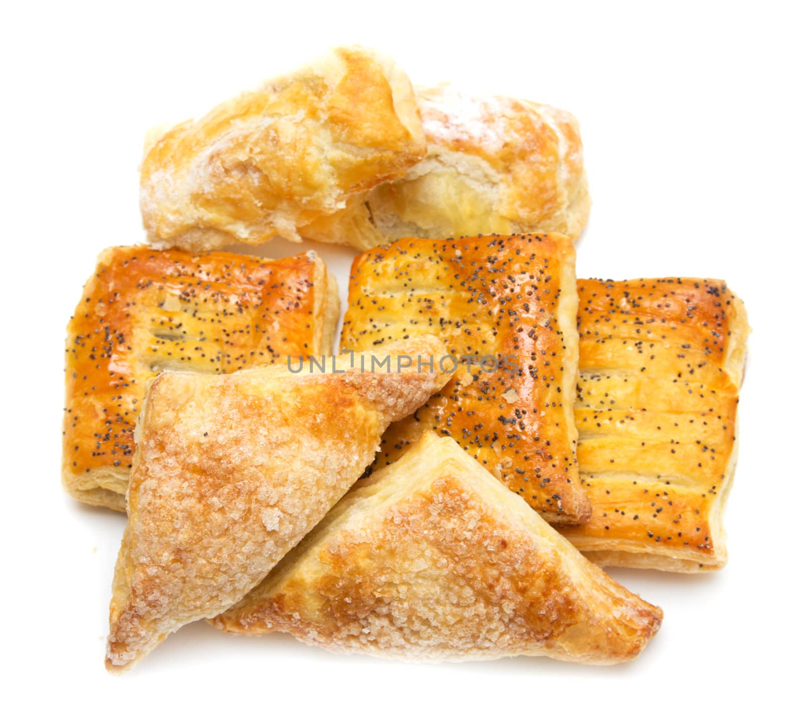 Baking assortment isolated on white 