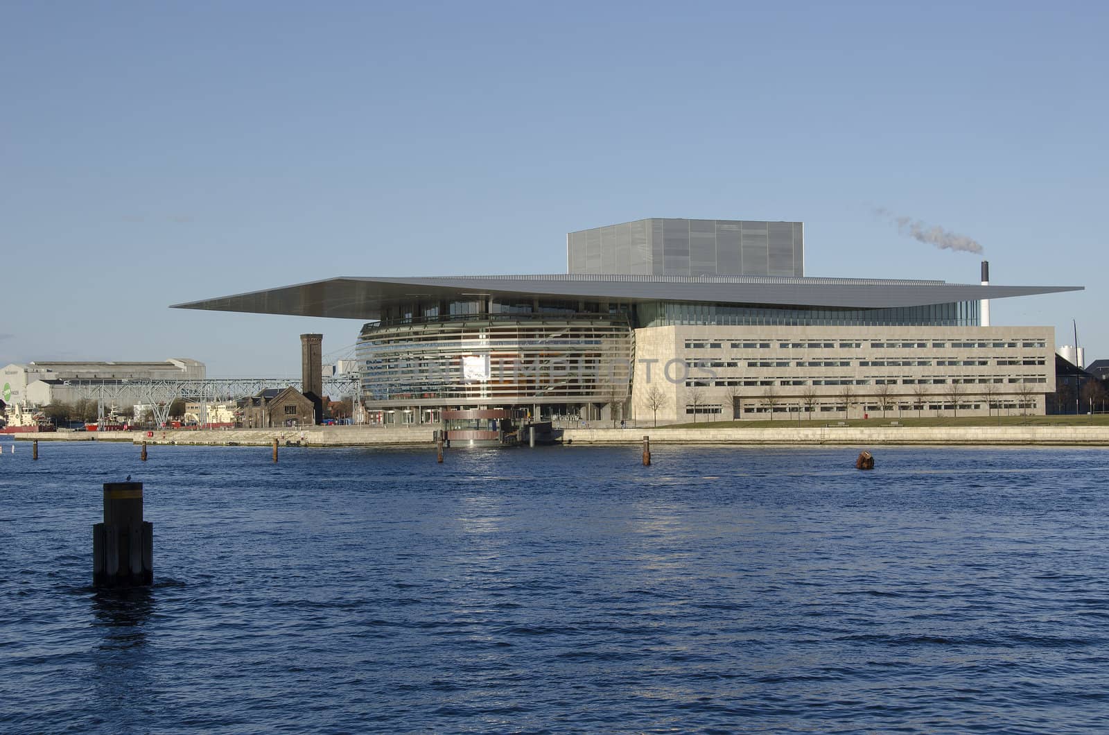 The Copenhagen Opera House, Operaen, seen from the side