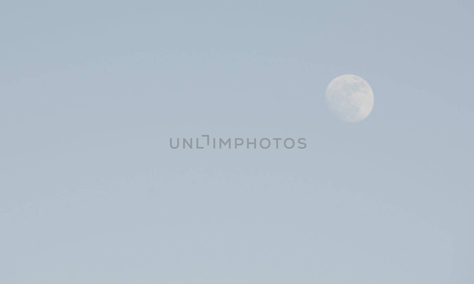 Moon on blue sky by Arrxxx
