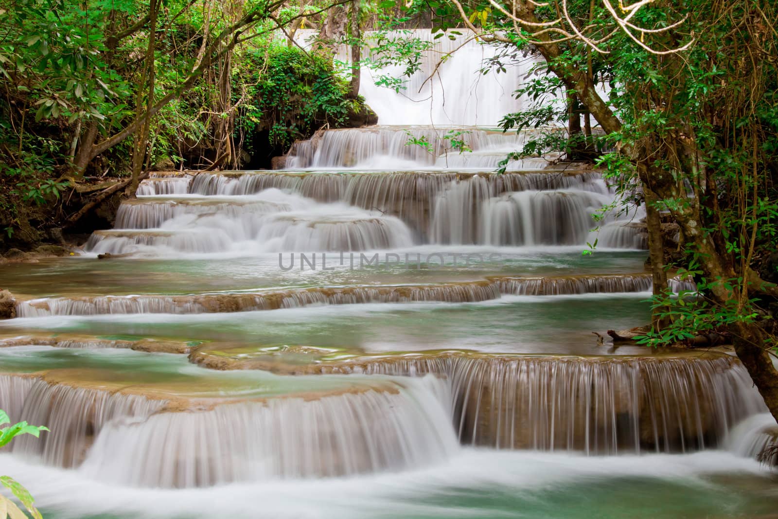 Deep forest Waterfall in Thailand