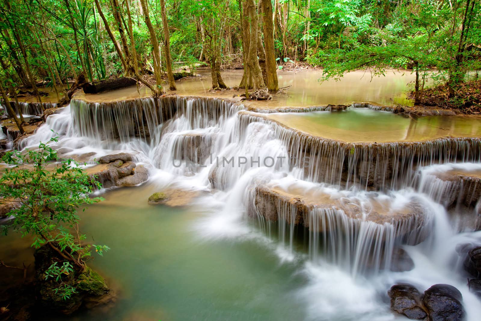 Deep forest Waterfall in Thailand