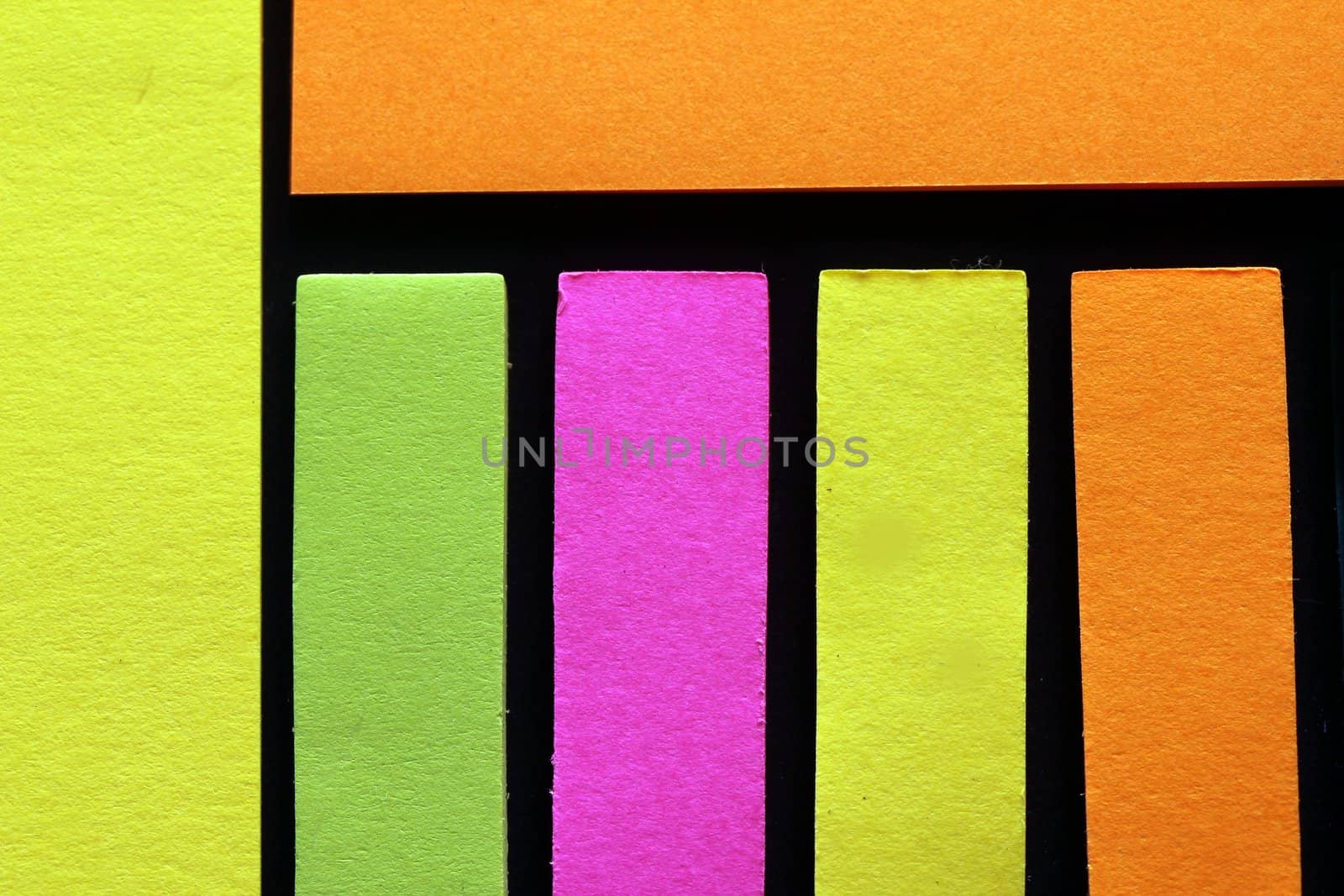 coloured paper strips