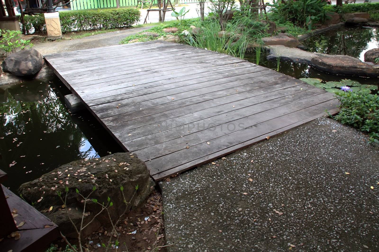 Old wooden bridge