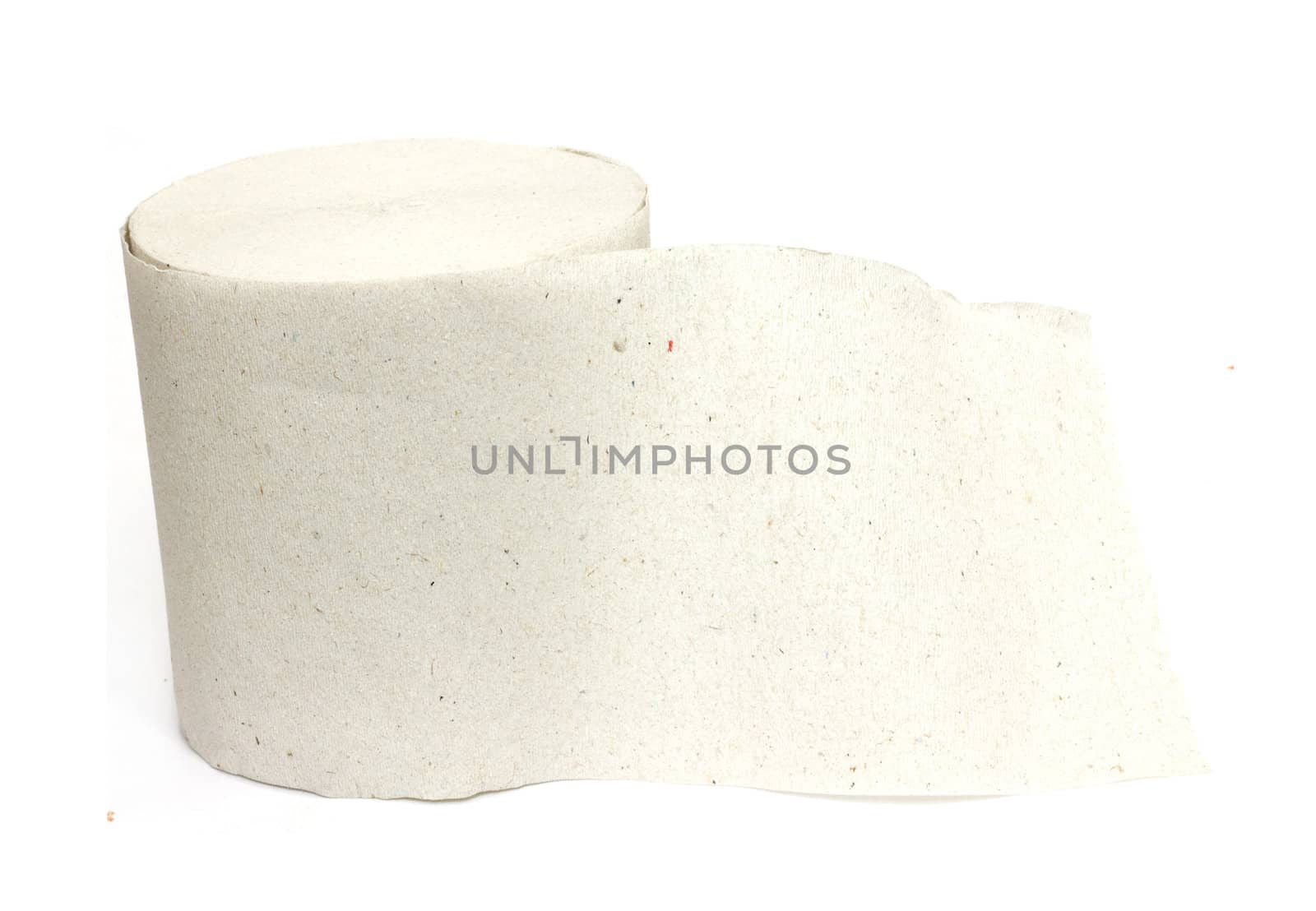 Toilet paper isolated on white bg  by schankz