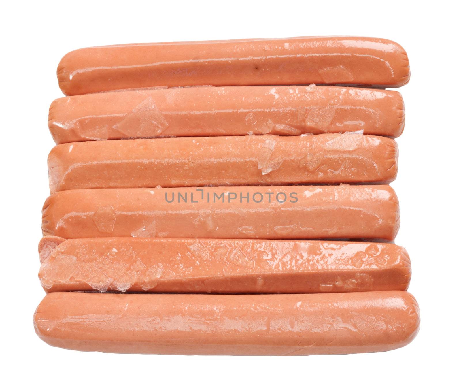 sausage with ice