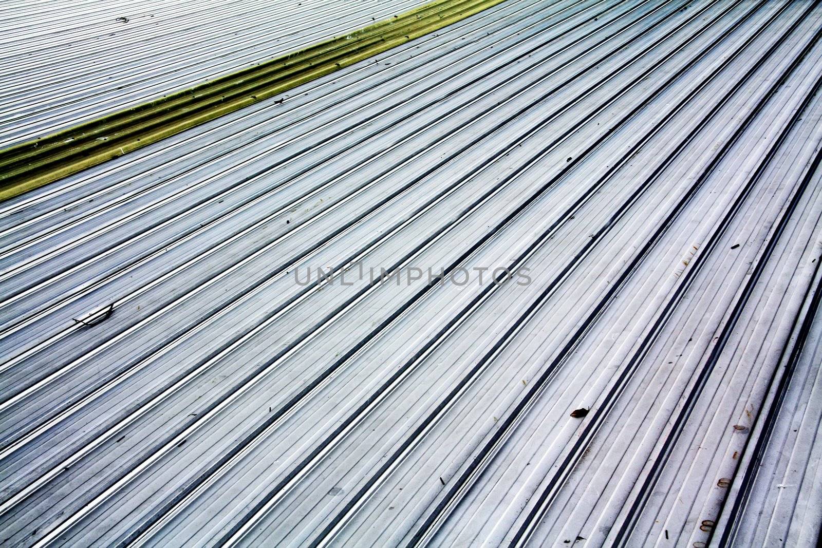 Background roof made of steel 