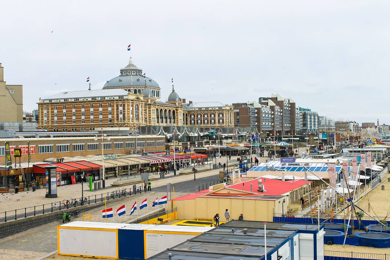 Dutch beach resort with famous Kurhaus hotel . Netherlands, Den  by NickNick