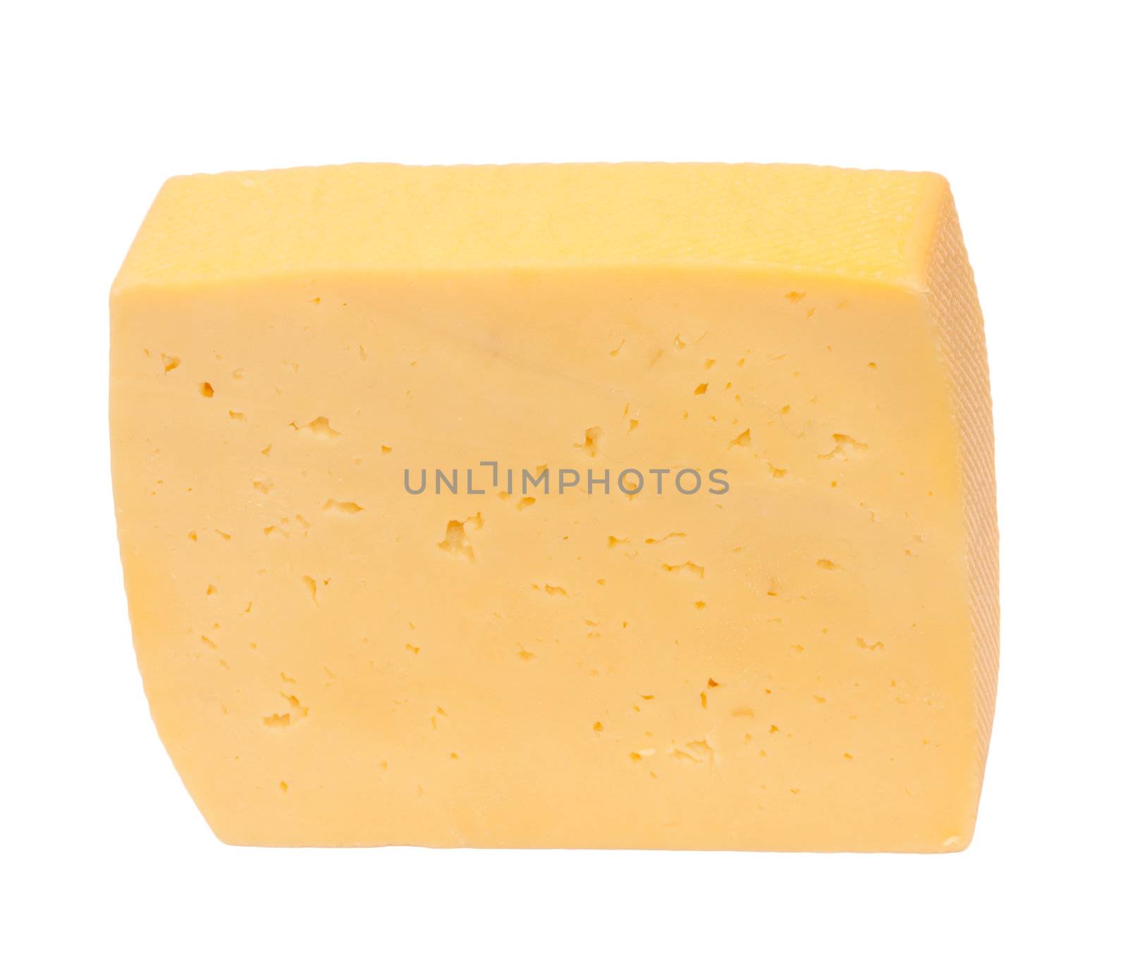 piece of cheese isolated on a white background  by schankz