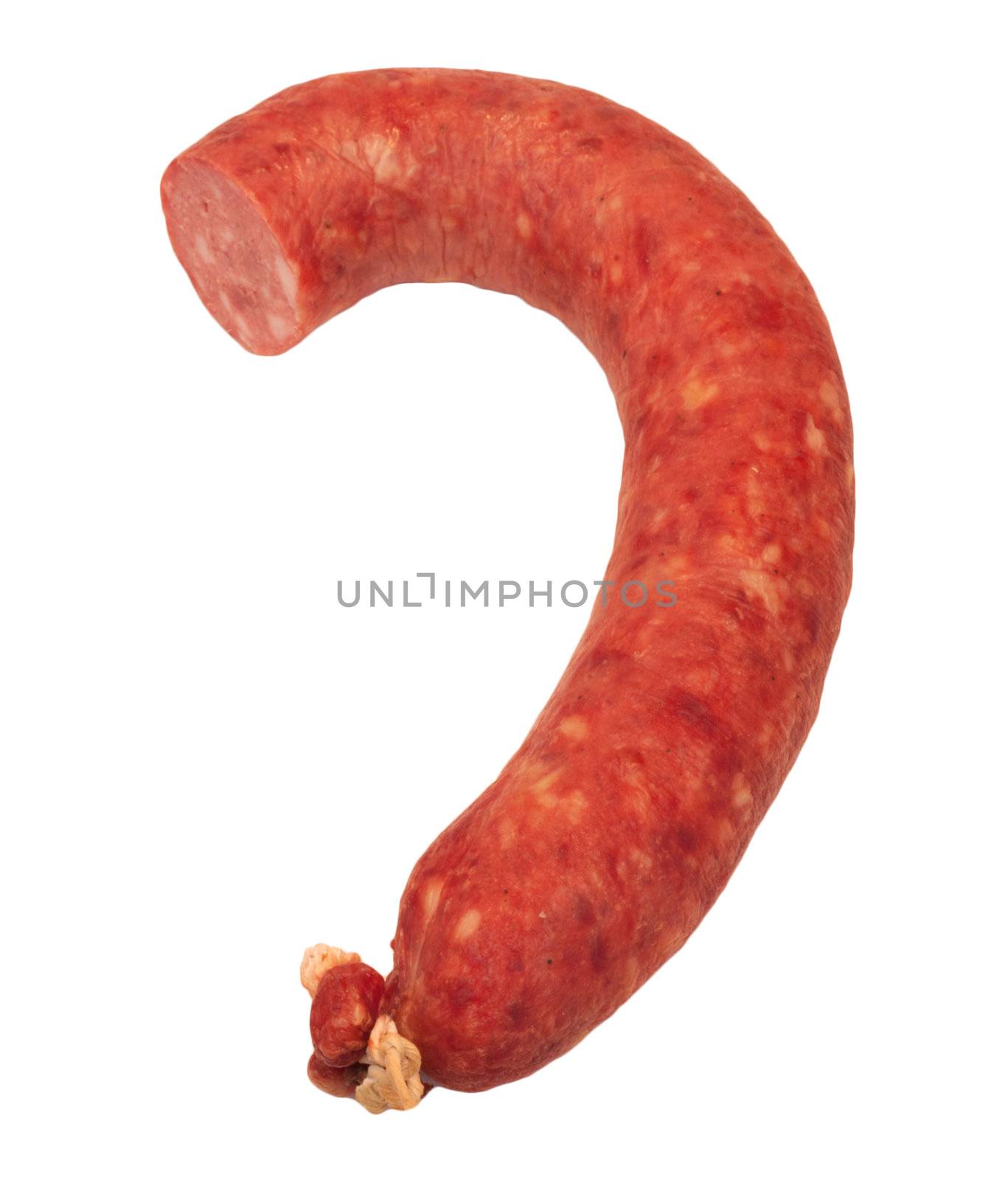 sausage on a white background by schankz