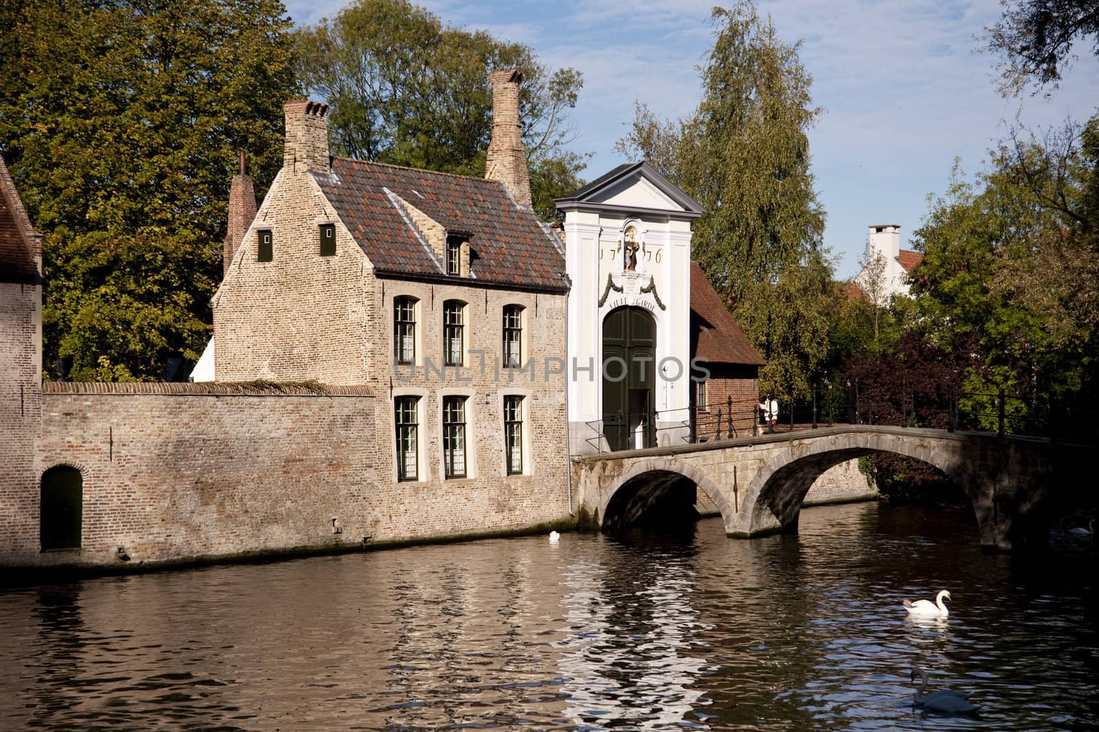 building in the old town of bruges, belgium