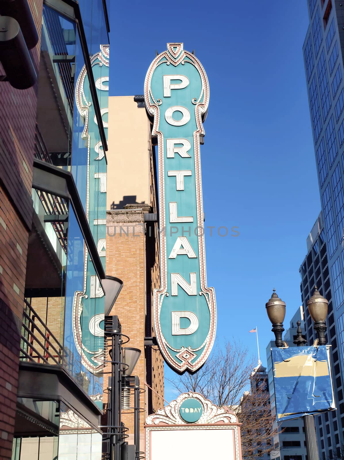 Portland sign, a popular landmark.