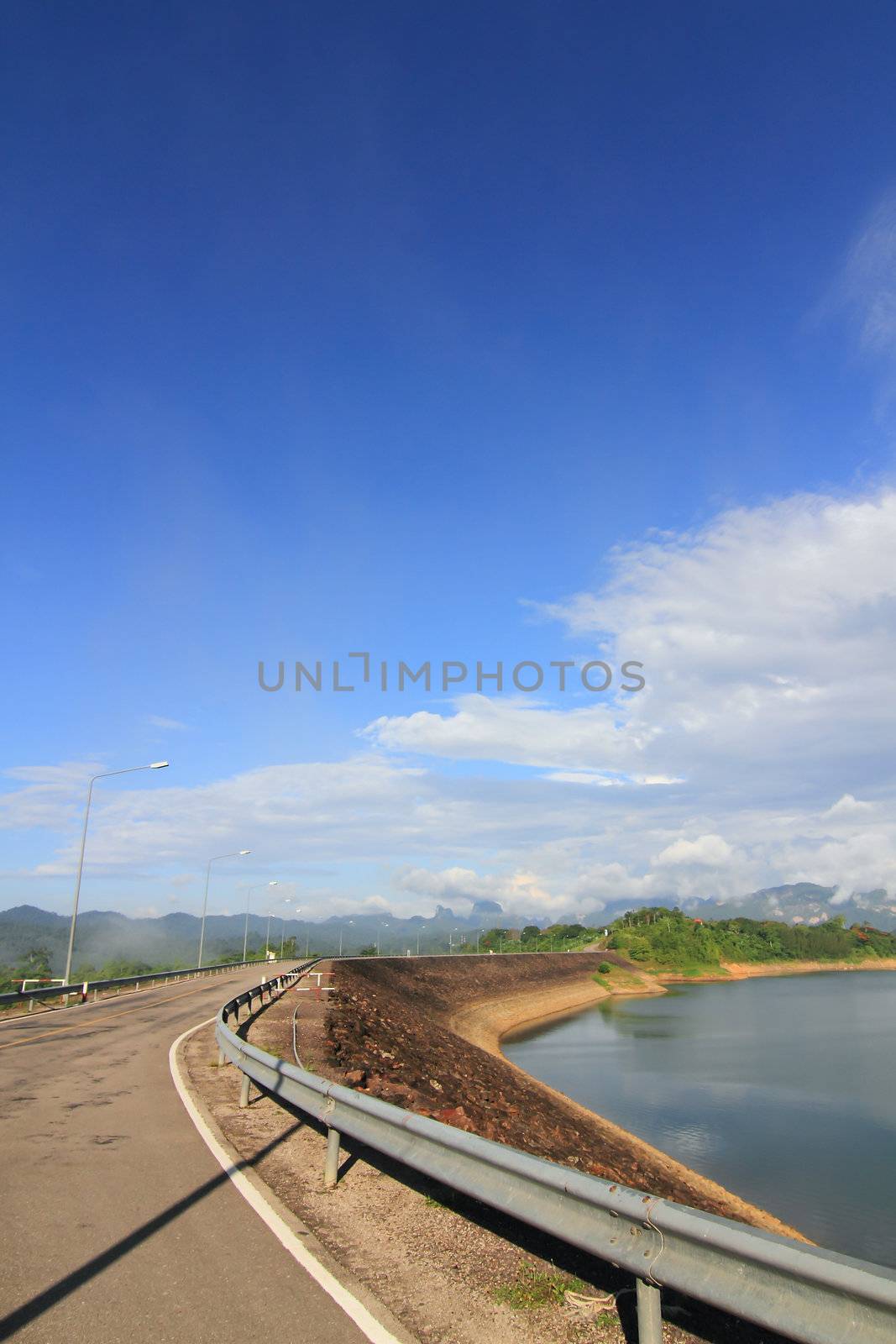 Beautiful landscape of   Ratchaprapha dam, Thailand by rufous