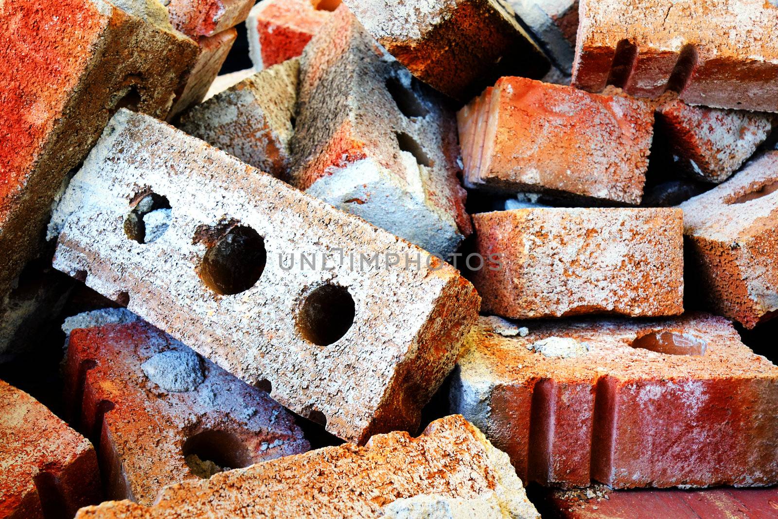 Pile of bricks by Mirage3