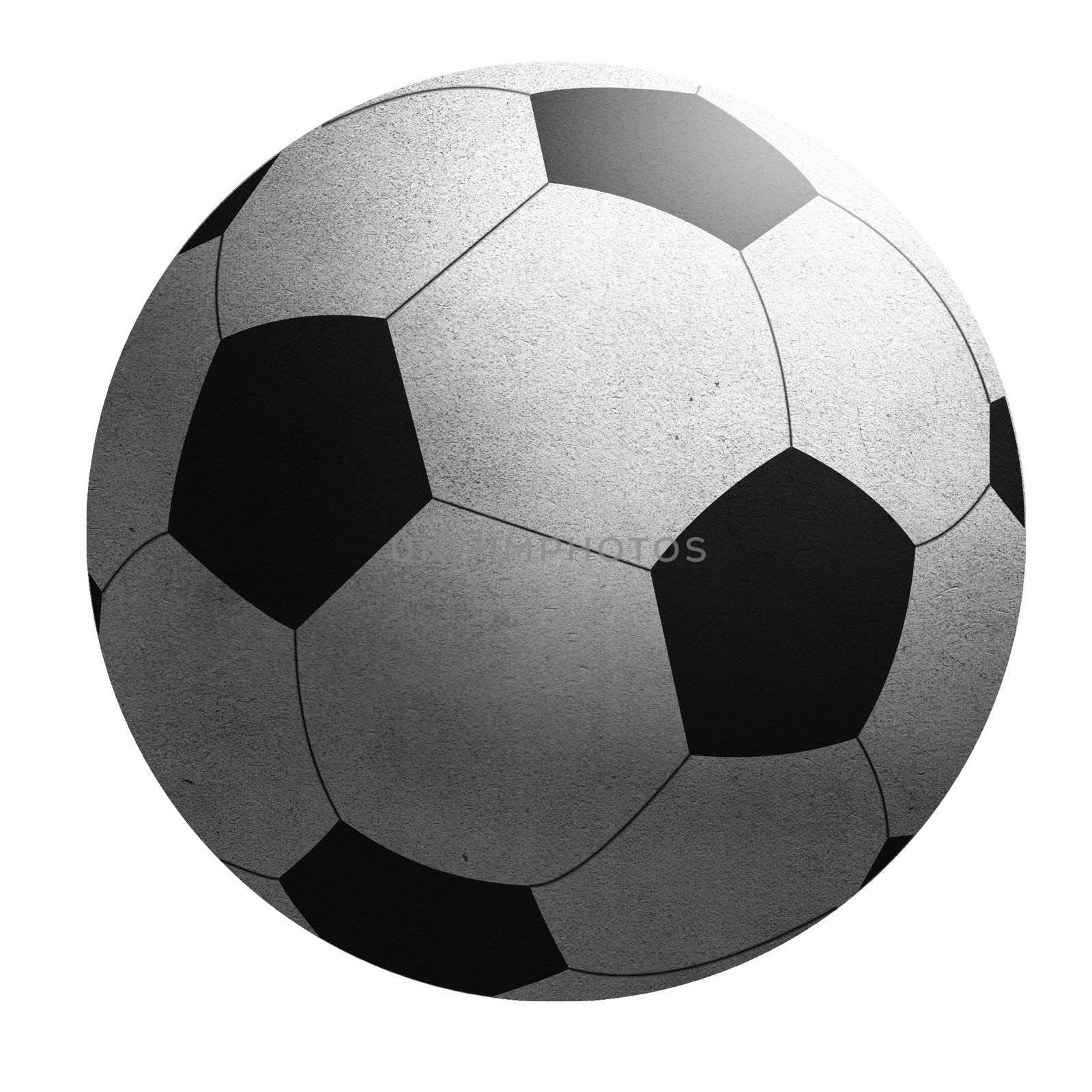 soccer ball leather texture isolated