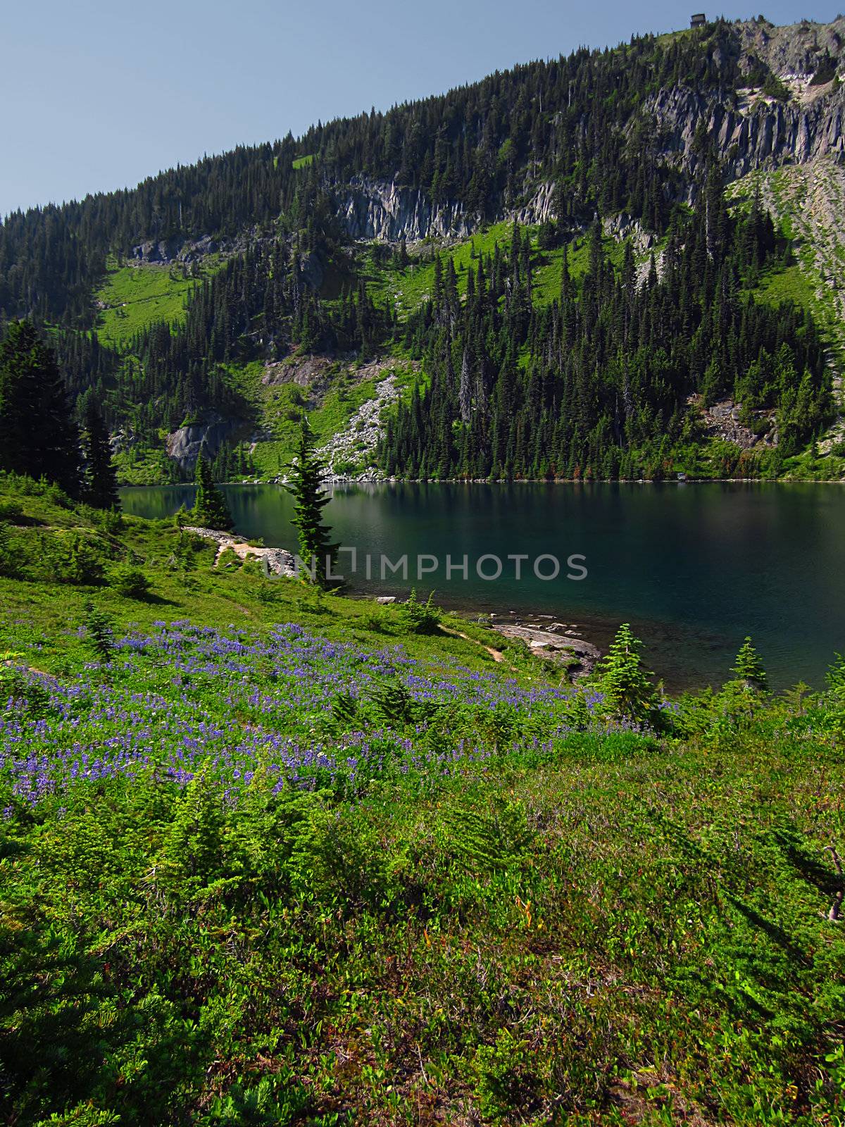 A photograph of mountain scenery.