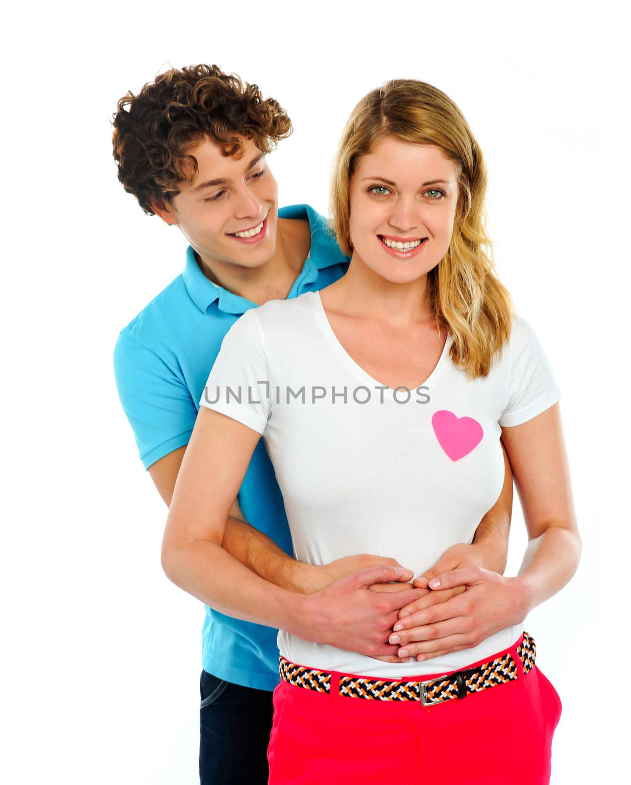 Loving couple embracing by stockyimages