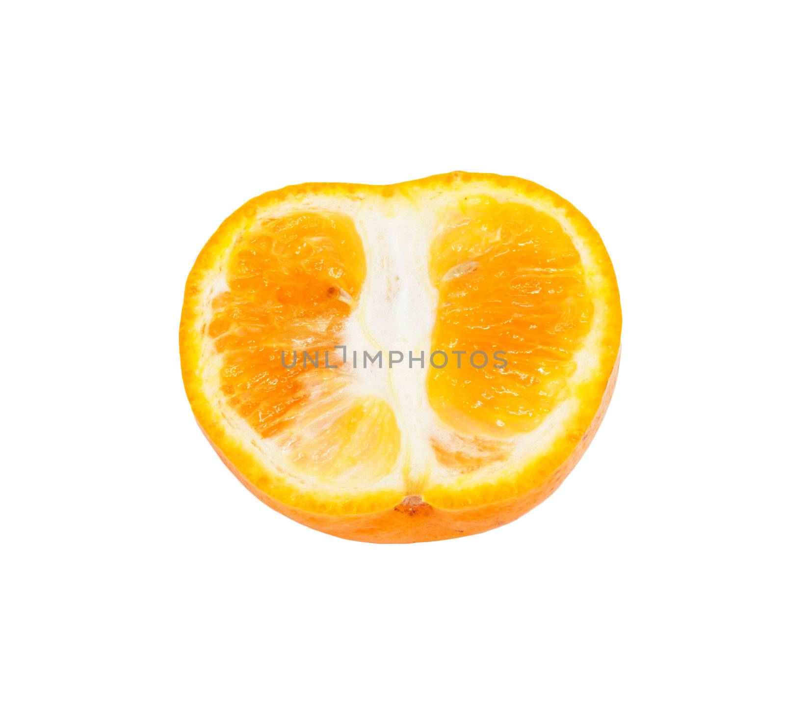Mandarin isolated on white background 